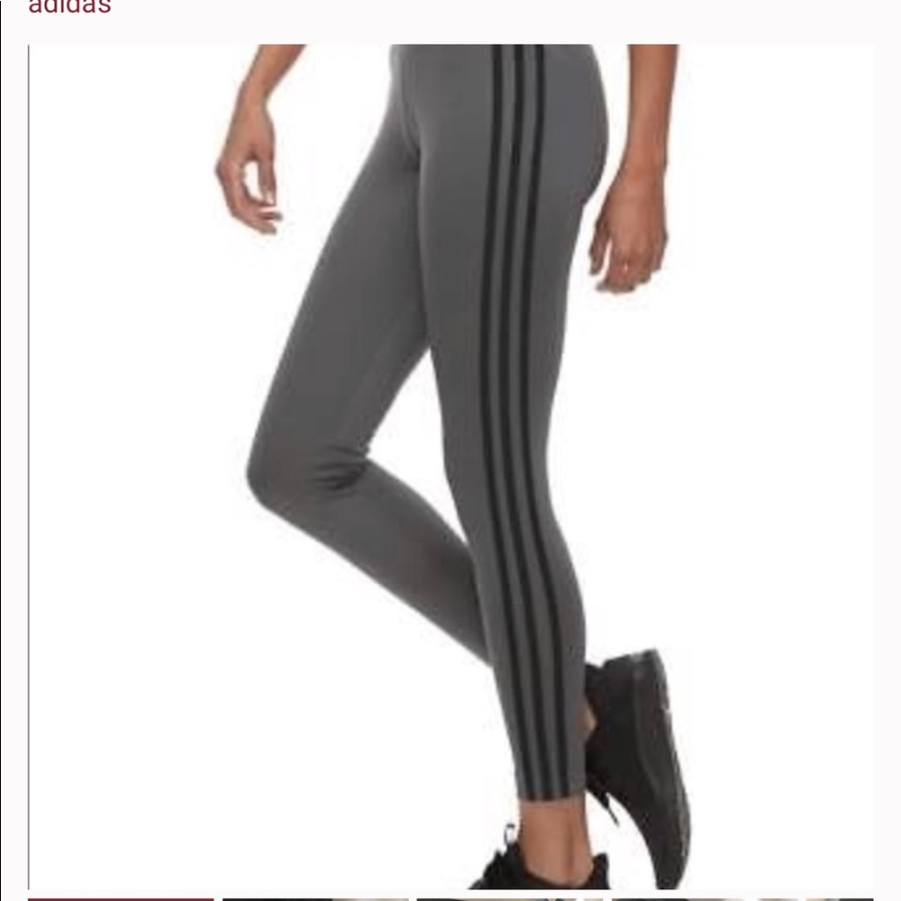 ADIDAS climalite Legging with 3-Stripe Size small